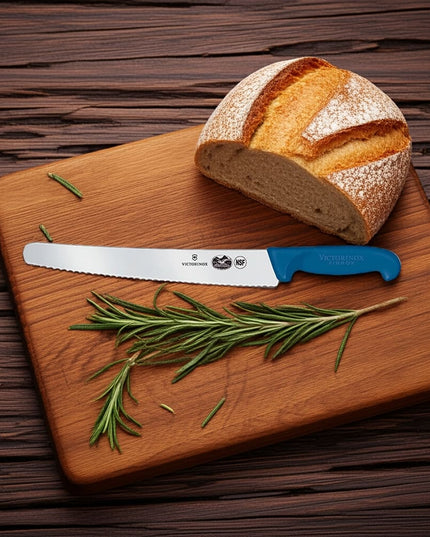Dao Cắt Bánh Mì Răng Cưa Victorinox 5.2932.26 Lưỡi 26 cm Cán Fibrox® Pro Xanh
