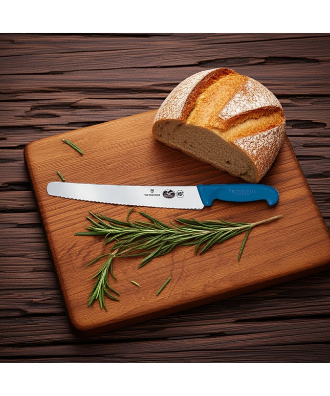 Dao Cắt Bánh Mì Răng Cưa Victorinox 5.2932.26 Lưỡi 26 cm Cán Fibrox® Pro Xanh