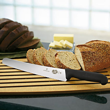 Dao Cắt Bánh Mì Victorinox 5.2933.26 Lưỡi Răng Cưa 26 cm Cán Fibrox Pro Đen
