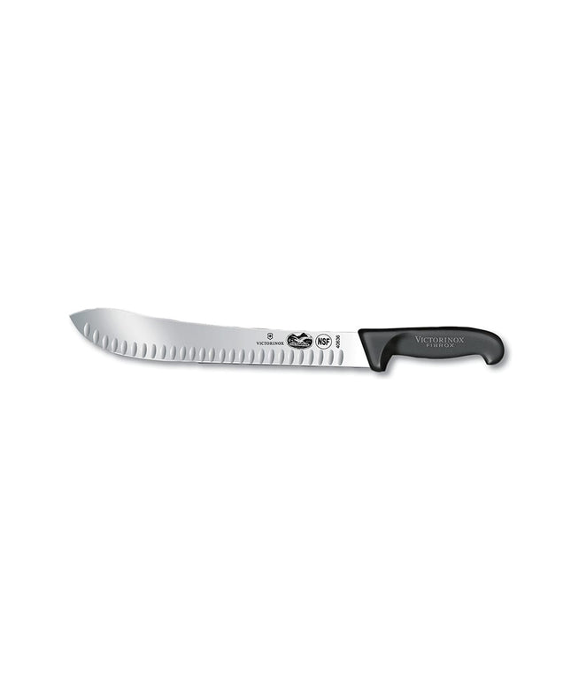 Dao Làm Thịt Rãnh Granton Victorinox 5.7423.31 Lưỡi 30.5cm Cán Fibrox® Pro Đen