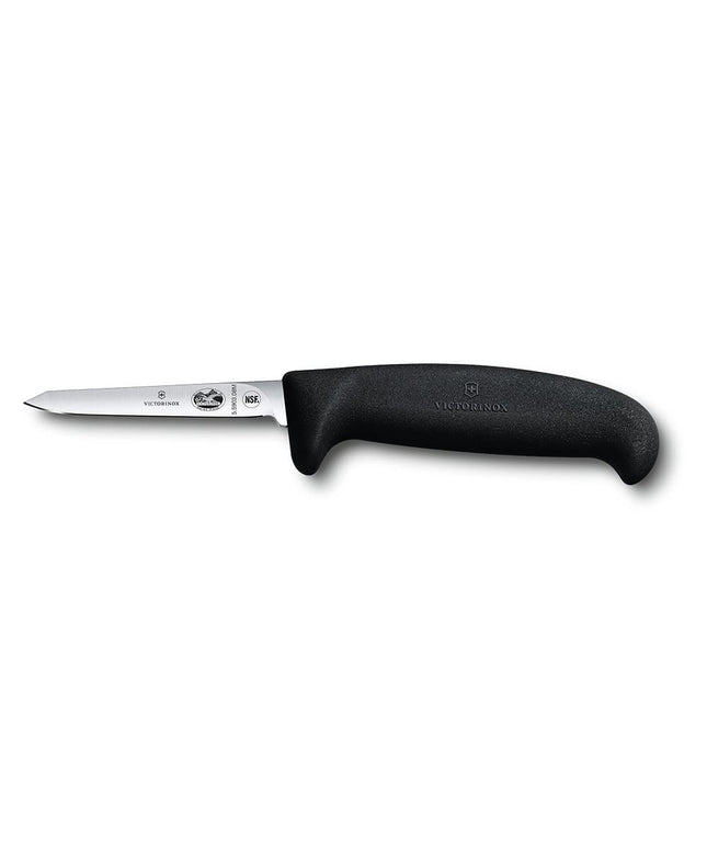 Dao Làm Thịt Gia Cầm Đầu Xiên Victorinox 5.5903.08M Lưỡi 7.6 cm Cán Fibrox® Pro Đen