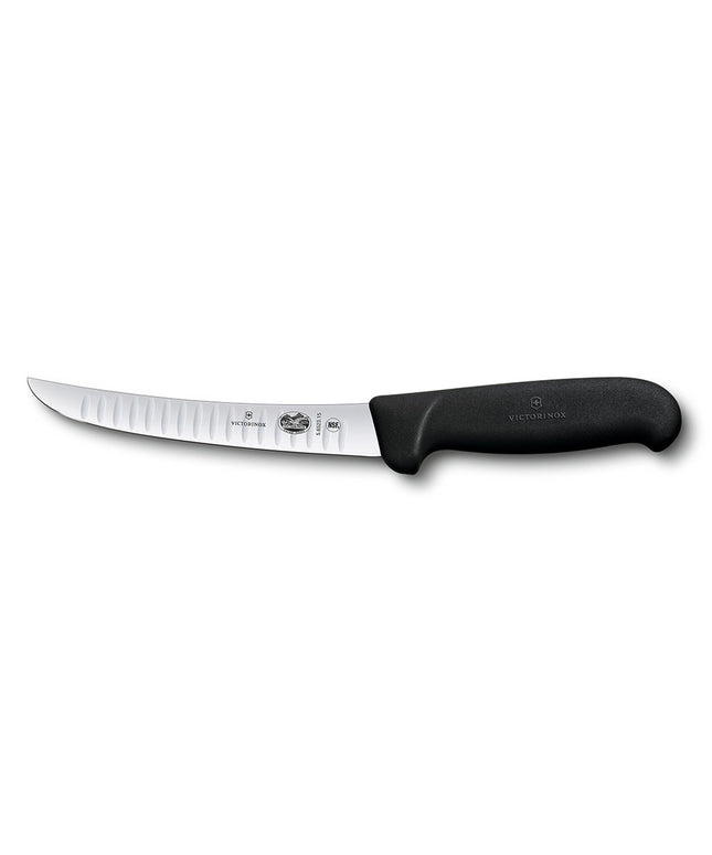 Dao Victorinox 5.6523.15 Rọc Thịt Lưỡi Có Rãnh Lưỡi 15.2 cm Cán Fibrox® Pro Đen