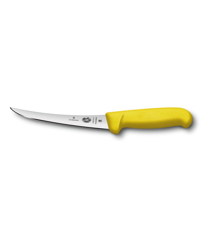 Dao Victorinox 5.6618.15 Rọc Xương Cong Mềm Lưỡi 15.2 cm, Cán Fibrox® Pro Màu Vàng