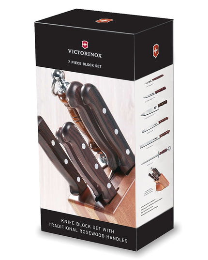 Bộ Dao 7 Món Victorinox 5.1190.7-X1 Kèm Giá Gỗ