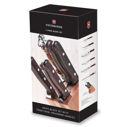 Bộ Dao 7 Món Victorinox 5.1190.7-X1 Kèm Giá Gỗ
