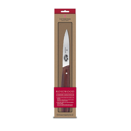 Dao Gọt Lưỡi Lượn Sóng Victorinox 5.3030-X1 8.3 cm Cán Gỗ Hồng Mộc
