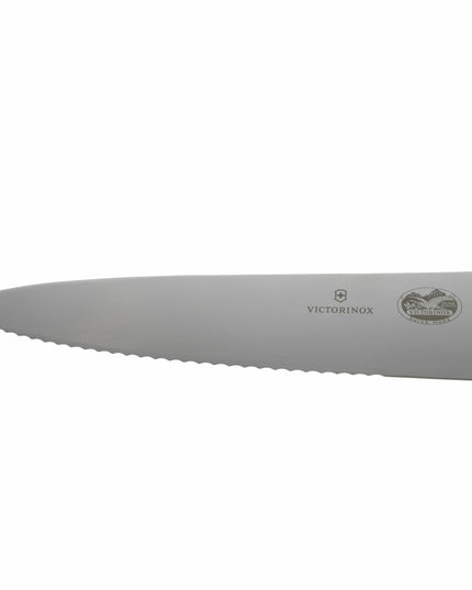 Dao Đầu Bếp Lưỡi Lượn Sóng/Thẳng Victorinox 5.2030.25-X1 25.4 cm Tay Cầm Gỗ