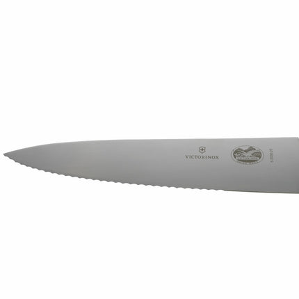 Dao Đầu Bếp Lưỡi Lượn Sóng/Thẳng Victorinox 5.2030.25-X1 25.4 cm Tay Cầm Gỗ