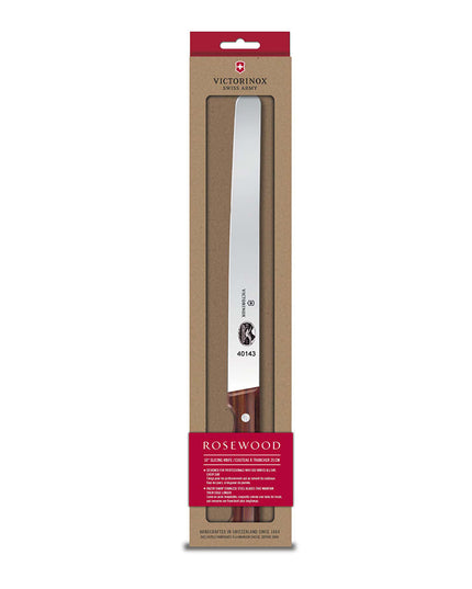 Dao Thái Giăm Bông Victorinox 5.4200.25-X1 Lưỡi 25.4 cm Tay Cầm Gỗ Hồng Mộc