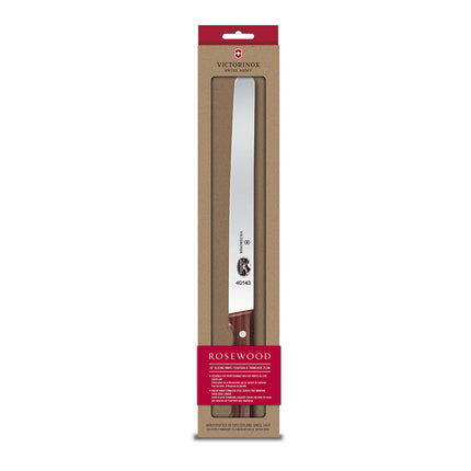 Dao Thái Giăm Bông Victorinox 5.4200.25-X1 Lưỡi 25.4 cm Tay Cầm Gỗ Hồng Mộc
