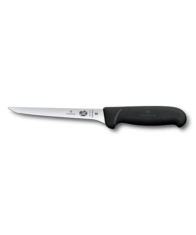 Dao Rọc Thịt Mềm Victorinox 5.6413.15-X6 Lưỡi 15.2 cm, Cán Fibrox® Nylon Đen