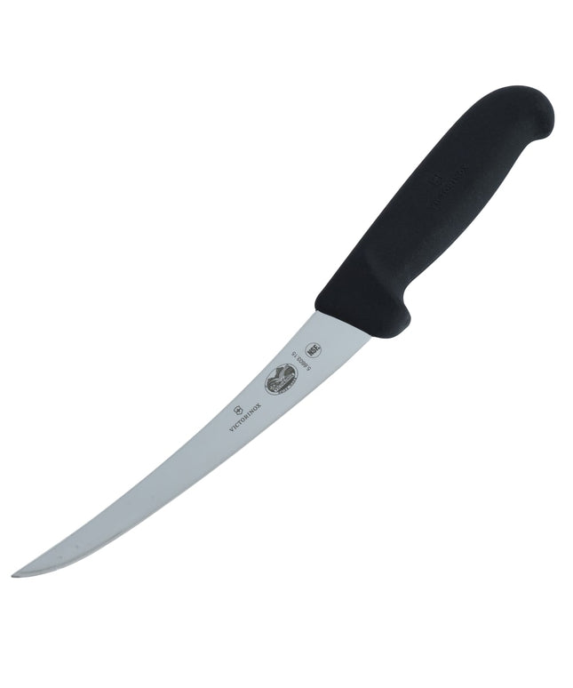 Dao Rọc Xương Cong Bán Cứng Victorinox 5.6603.15-X3 Lưỡi 15.2 cm Cán Fibrox® Nylon Đen