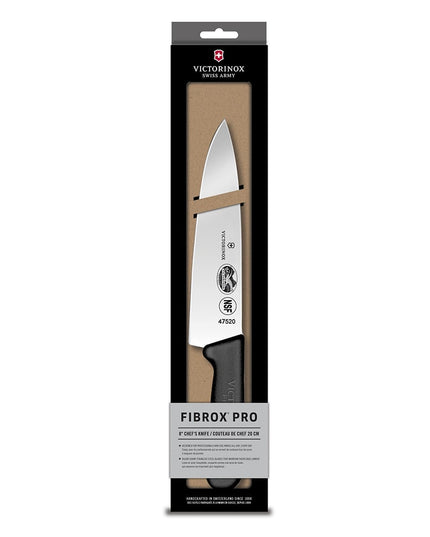 Dao Đầu Bếp Victorinox 5.2063.20B Lưỡi 20.3 cm Cán Fibrox® Nylon Đen