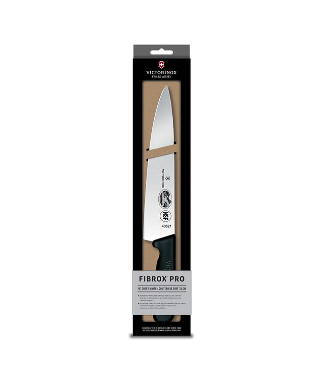 Dao Đầu Bếp Victorinox 5.2003.25-X5 Lưỡi 25.4 cm Cán Fibrox® Nylon Đen