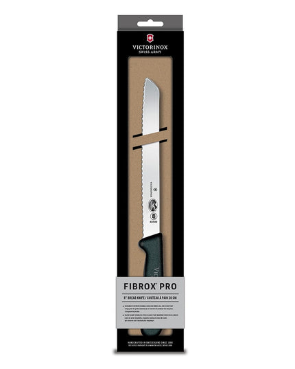 Dao Cắt Bánh Mì Lưỡi Lượn Sóng Victorinox 5.2533.21-X8 20.3 cm Cán Fibrox® Nylon Đen