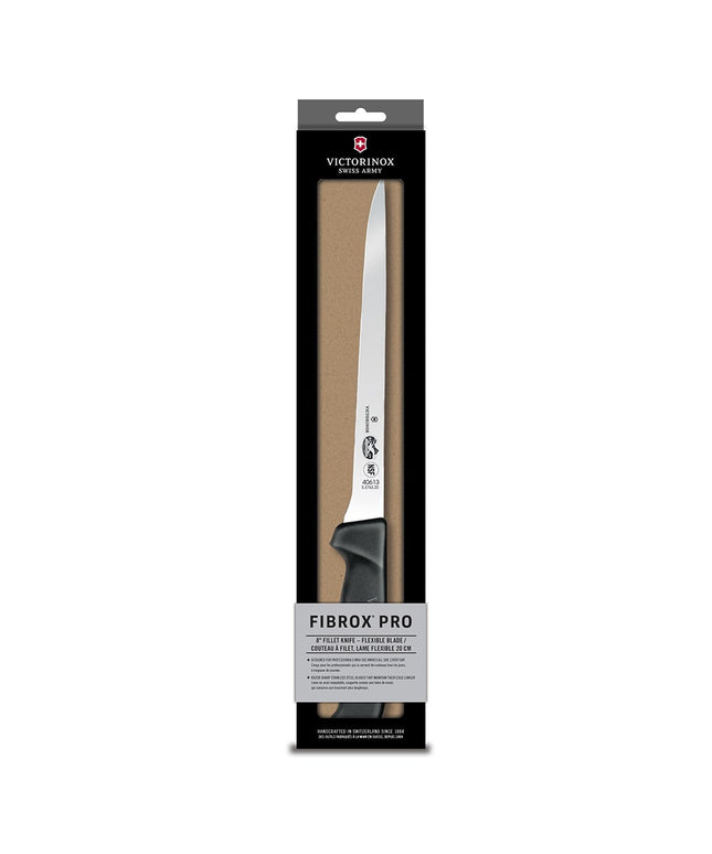 Dao Rọc Xương Mềm Victorinox 5.3763.20-X5 Lưỡi 20.3 cm Cán Fibrox® Nylon Đen