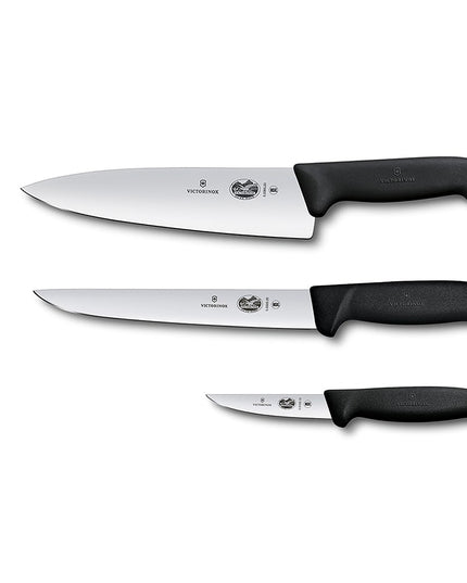 Bộ Dao Đầu Bếp 3 Món Victorinox 5.1053.3-X3 Cán Đen