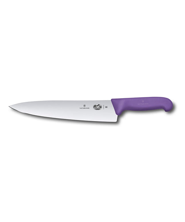 Dao Bếp Trưởng Victorinox 5.2005.25 25.4 cm Tay Cầm Fibrox® Pro Tím Thép Không Gỉ