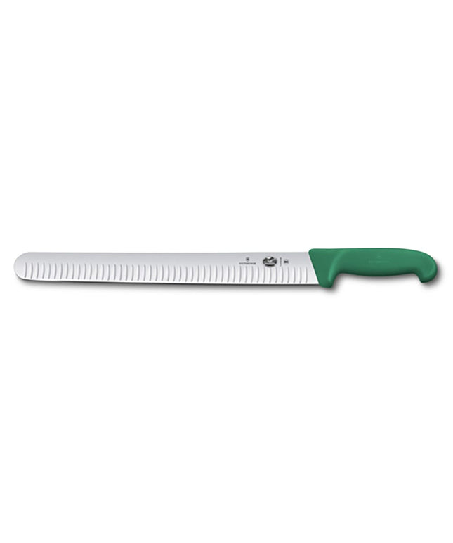 Dao Thái Lát Victorinox 5.4724.36 Granton 35.6 cm Cán Fibrox® Pro Xanh Lá Thép Không Gỉ