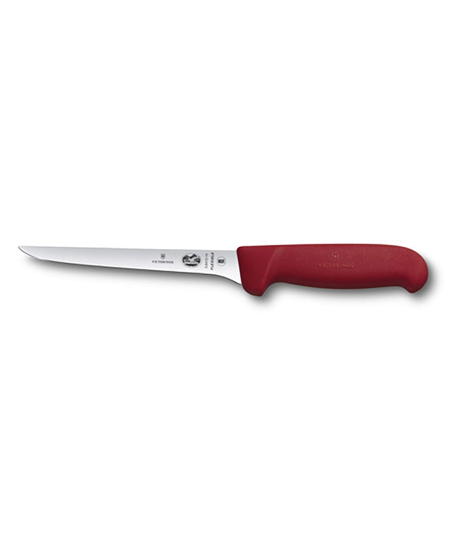 Victorinox 5.6411.15 Dao Rọc Thịt Thẳng Mềm 15.2 cm Cán Fibrox® Pro Đỏ, Thép Không Gỉ