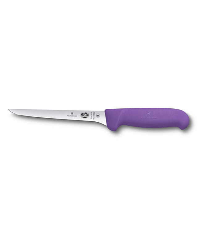 Victorinox 5.6415.15 Dao Rọc Xương Thẳng Mềm 15.2 cm Cán Fibrox® Pro Màu Tím, Thép Không Gỉ