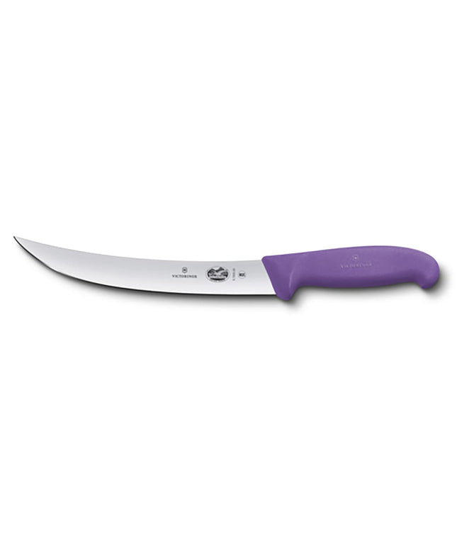 Dao Xẻ Thịt Cong Victorinox 5.7205.20 20.3 cm Cán Fibrox® Pro Tím Thép Không Gỉ