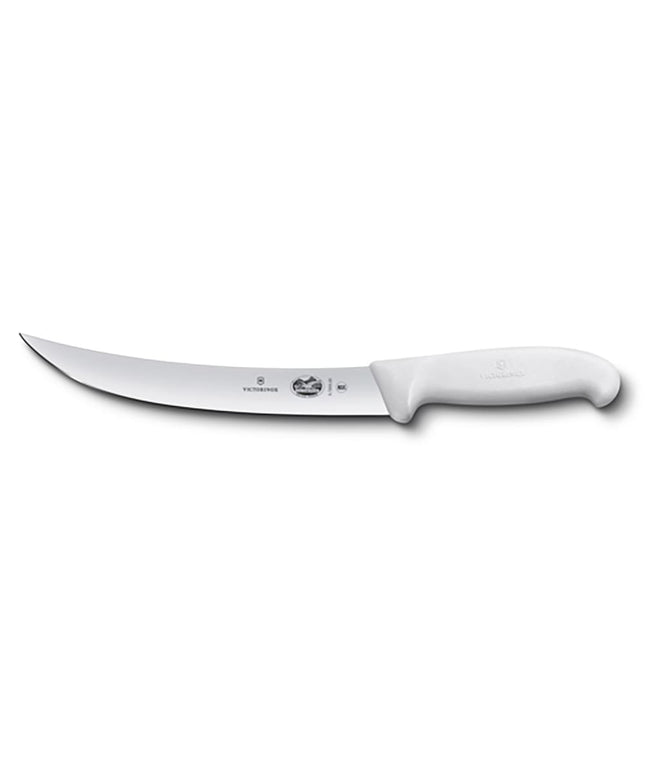 Dao Xẻ Thịt Cong Victorinox 5.7207.20 20.3 cm Cán Fibrox® Pro Trắng Thép Không Gỉ