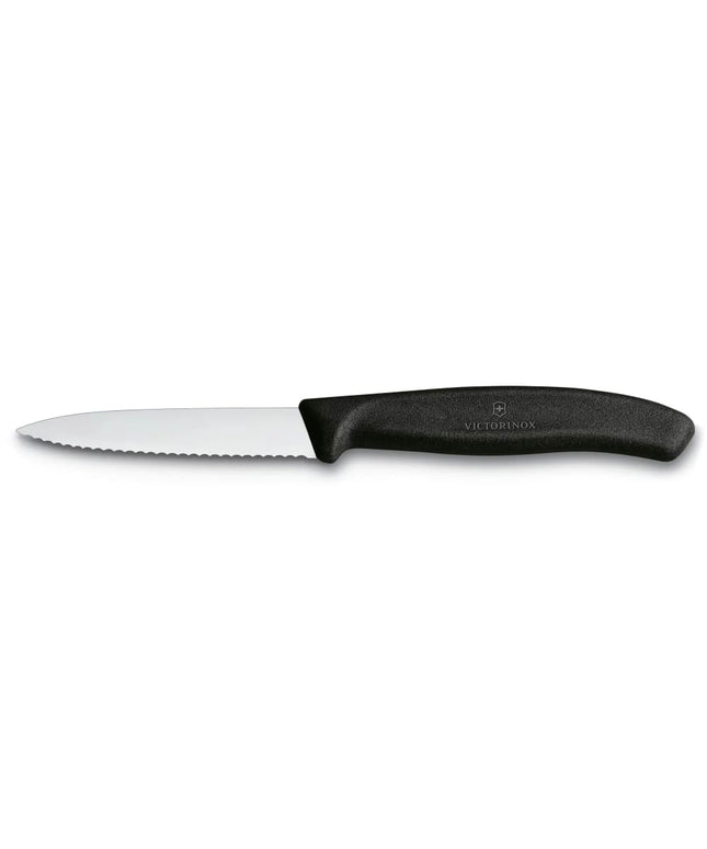 Dao Gọt Lưỡi Lượn Sóng Victorinox 6.7633 Lưỡi 8.3 cm Cán Polypropylene Đen
