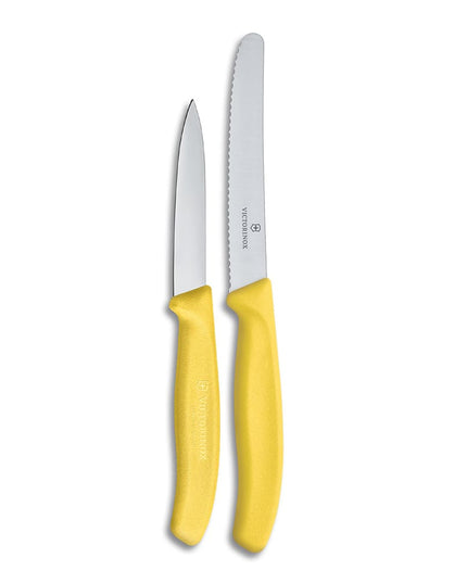 Bộ Dao Tiện Ích & Dao Gọt Victorinox 6.7836.L118-X2 Thép Không Gỉ Cán Vàng