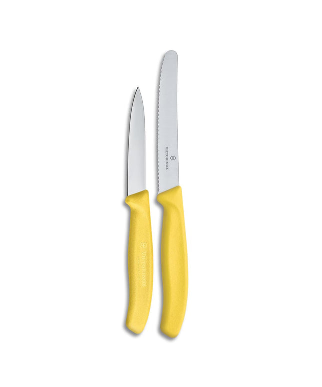 Bộ Dao Tiện Ích & Dao Gọt Victorinox 6.7836.L118-X2 Thép Không Gỉ Cán Vàng