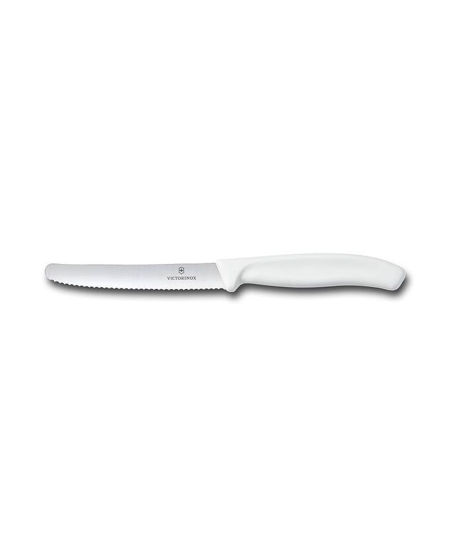 Dao Steak Victorinox 6.7837 Lưỡi Răng Cưa 11.4 cm Cán Nhựa Nylon Trắng
