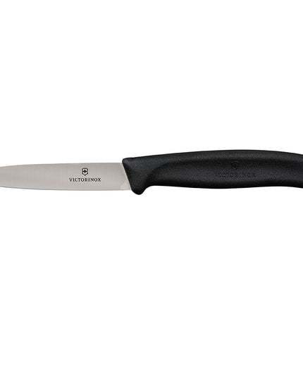 Bộ Dao Gọt Và Dụng Cụ Gọt Vỏ Victorinox 7.6075-X8 Thép Không Gỉ Tay Cầm Đen