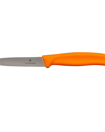 Bộ Dao Gọt Và Dụng Cụ Gọt Vỏ Victorinox 7.6075.9-X1 Thép Không Gỉ Tay Cầm Cam