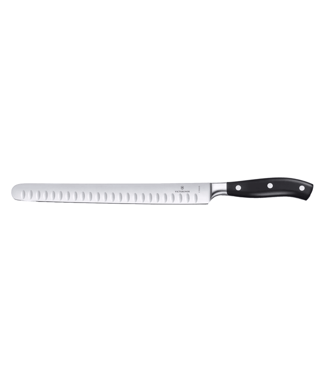 Dao Thái Lát Victorinox 7.7223.26G Grand Maître Granton 25.9 cm Cán POM Đen Thép Không Gỉ