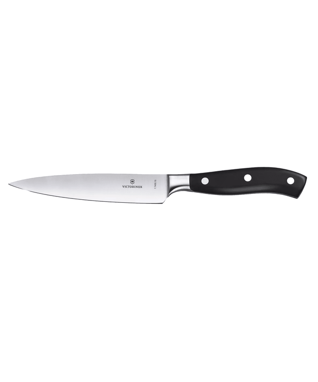 Dao Bếp Trưởng Rộng Victorinox Grand Maître 7.7403.15G 15.2 cm Tay Cầm POM Đen Thép Không Gỉ