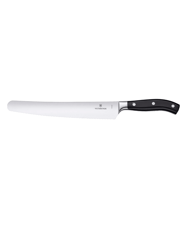 Dao Cắt Bánh Mì Răng Cưa Victorinox 7.7433.26G Grand Maître 25.9 cm Cán POM Đen Thép Không Gỉ
