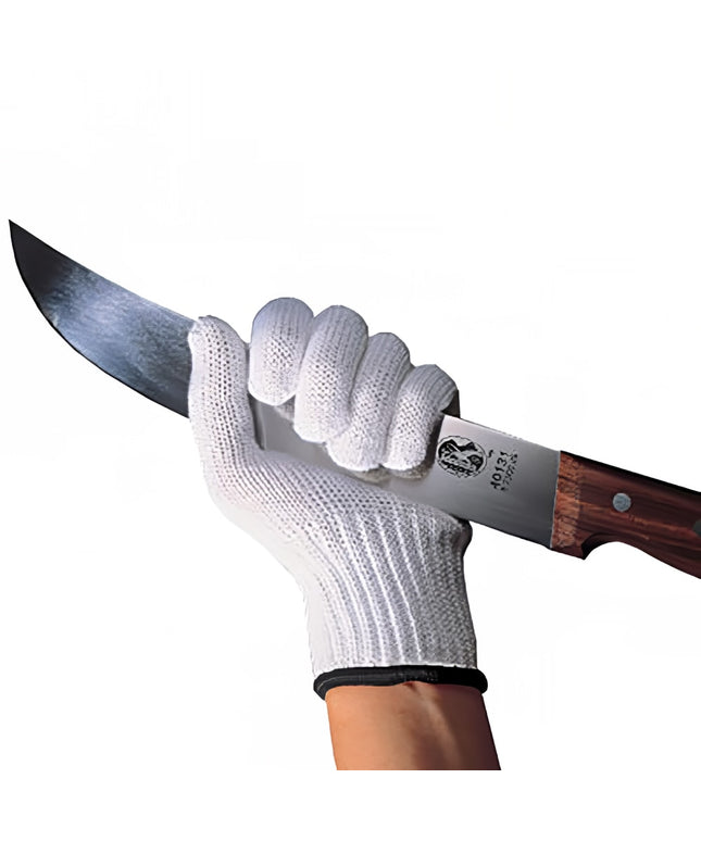 Găng Tay Chống Cắt Victorinox 7.9047.XL Cỡ XL - Chất Liệu Pha Trộn, Trắng Viền Cổ Tay Đen