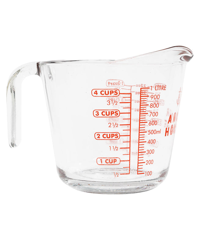 Cốc Đong Anchor Hocking 55178L20 946 ml Tay Cầm Hở Chữ Đỏ