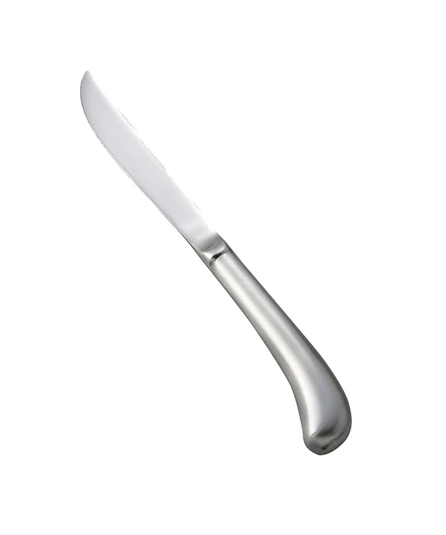Dao Steak Winco 0015-11 Lafayette Trọng Lượng Trung Bình Hoàn Thiện Satin Thép 18/0 Cán Rỗng