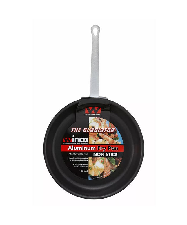 Chảo Rán Winco AFP-10XC 25.4 cm Nhôm Tay Cầm Kim Loại Đặc