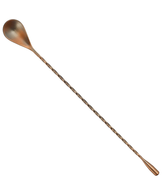 Thìa Bar Winco BABS-12AC 30.5 cm Đầu Giọt Nước, Đồng Cổ Điển