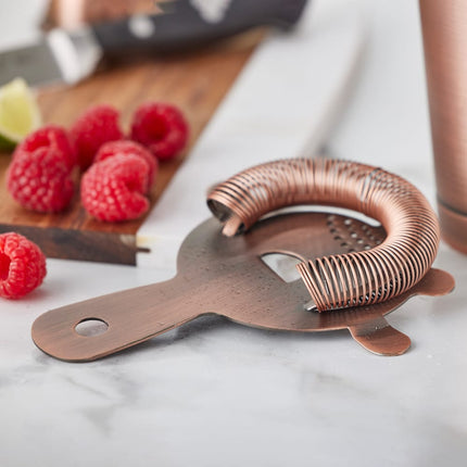 Rây Lọc Quầy Bar 4 Ngạnh Winco BABS-6AC Thép Không Gỉ Màu Đồng Cổ Điển
