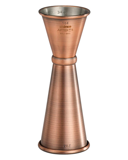 Ly Đong Đôi Winco BAJ-9AC - 30 ml & 60 ml, Thép Không Gỉ, Màu Đồng Cổ