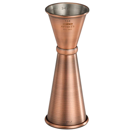 Ly Đong Đôi Winco BAJ-9AC - 30 ml & 60 ml, Thép Không Gỉ, Màu Đồng Cổ