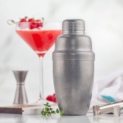 Bộ Bình Lắc Cocktail Winco BASS-16CS 470 ml Thép Không Gỉ Hoàn Thiện Thép Thủ Công