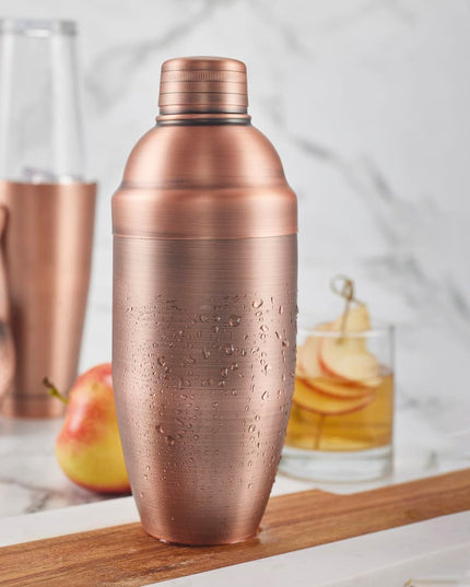 Bộ Bình Lắc Cocktail Thép Không Gỉ Winco BASS-24AC 710 ml Màu Đồng Cổ