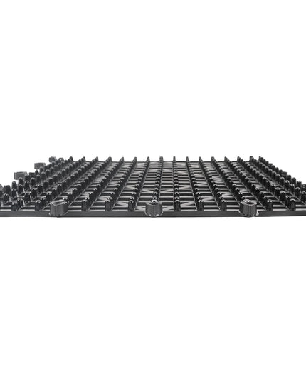 Thảm Quầy Bar Vuông Lồng Ghép Winco BML-12K 30.5 cm Nhựa Màu Khói Đậm