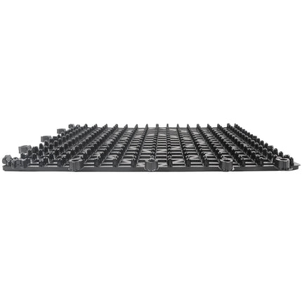 Thảm Quầy Bar Vuông Lồng Ghép Winco BML-12K 30.5 cm Nhựa Màu Khói Đậm