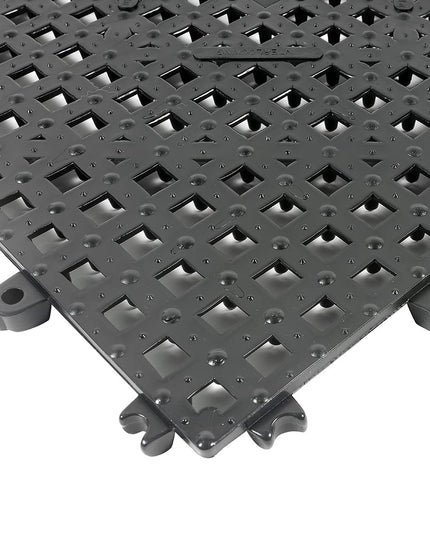 Thảm Quầy Bar Vuông Lồng Ghép Winco BML-12K 30.5 cm Nhựa Màu Khói Đậm