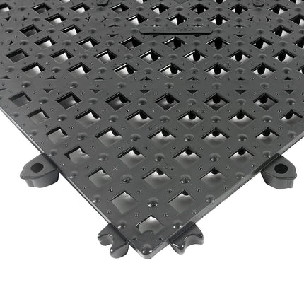 Thảm Quầy Bar Vuông Lồng Ghép Winco BML-12K 30.5 cm Nhựa Màu Khói Đậm